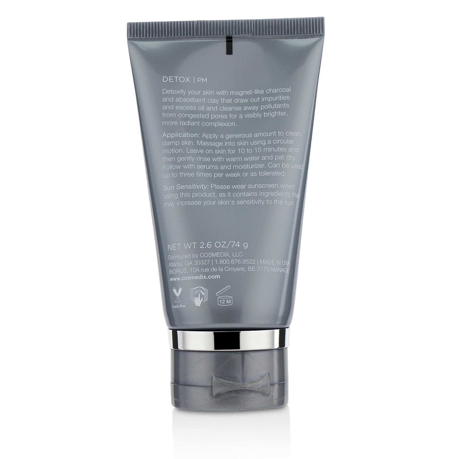 CosMedix Detox Activated Charcoal Mask  74g/2.6oz