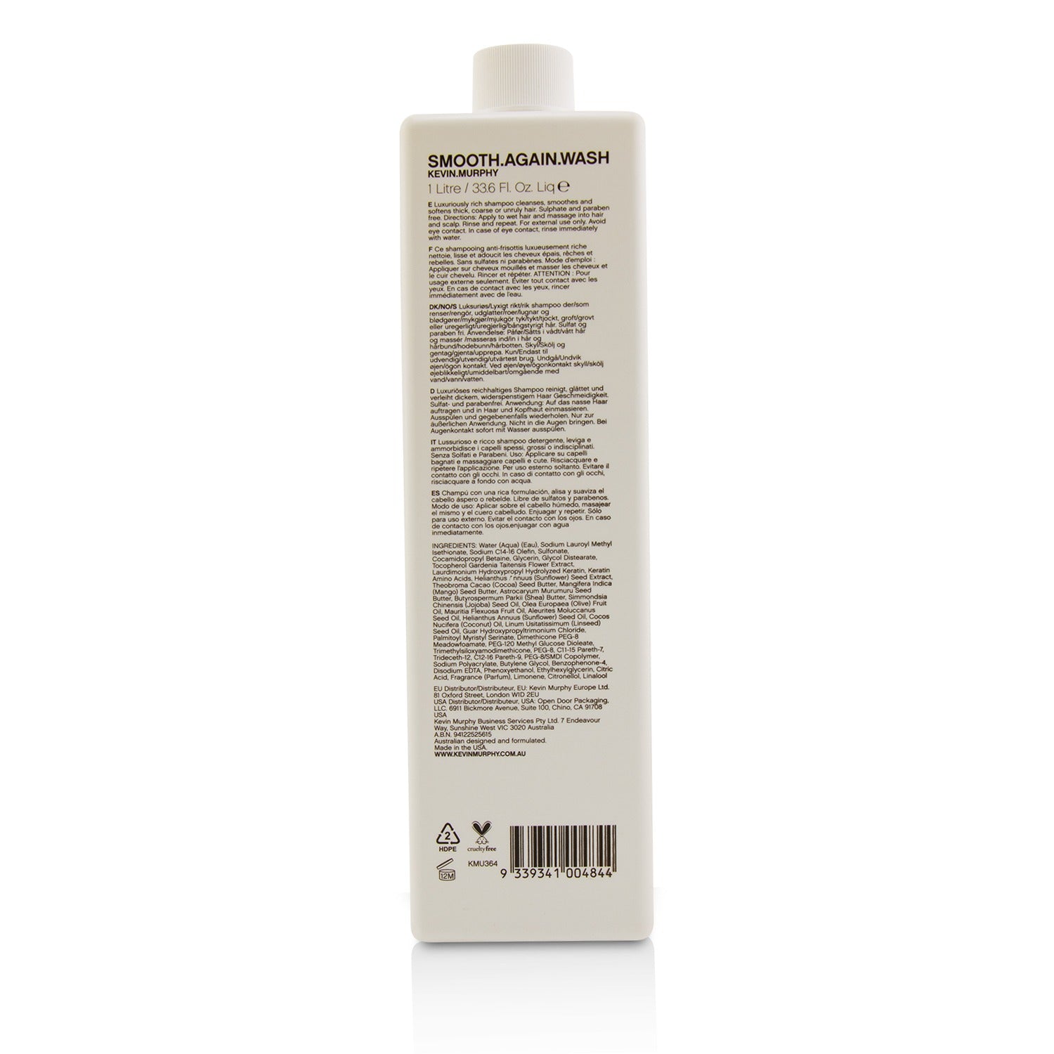Kevin.Murphy Smooth.Again.Wash (Smoothing Shampoo - For Thick, Coarse Hair)  100