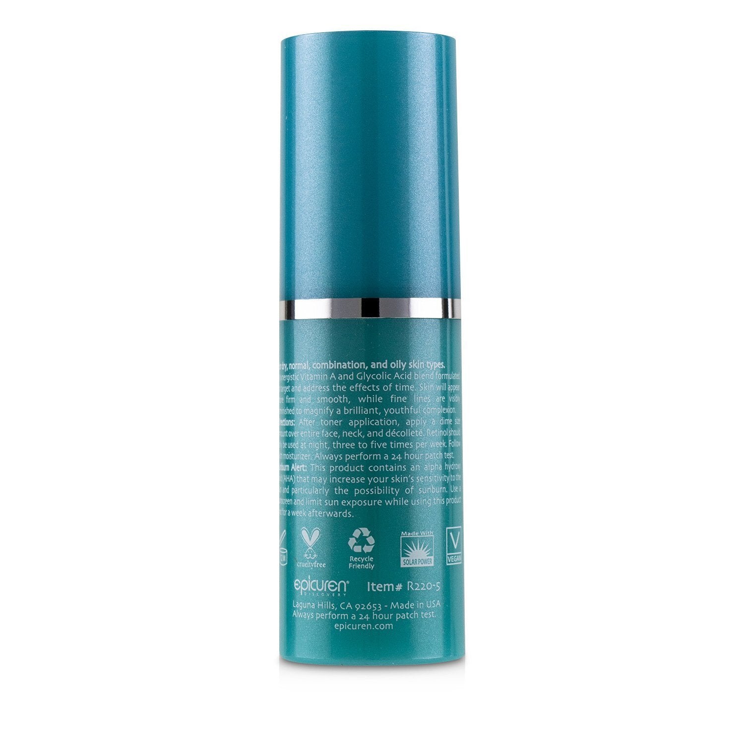 Epicuren Retinol Anti-Wrinkle Complex - For Dry, Normal, Combination & Oily Skin