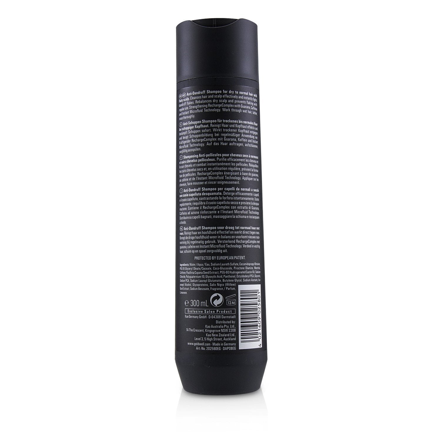 Goldwell Dual Senses Men Anti-Dandruff Shampoo (For Dry to Normal Hair with Flak