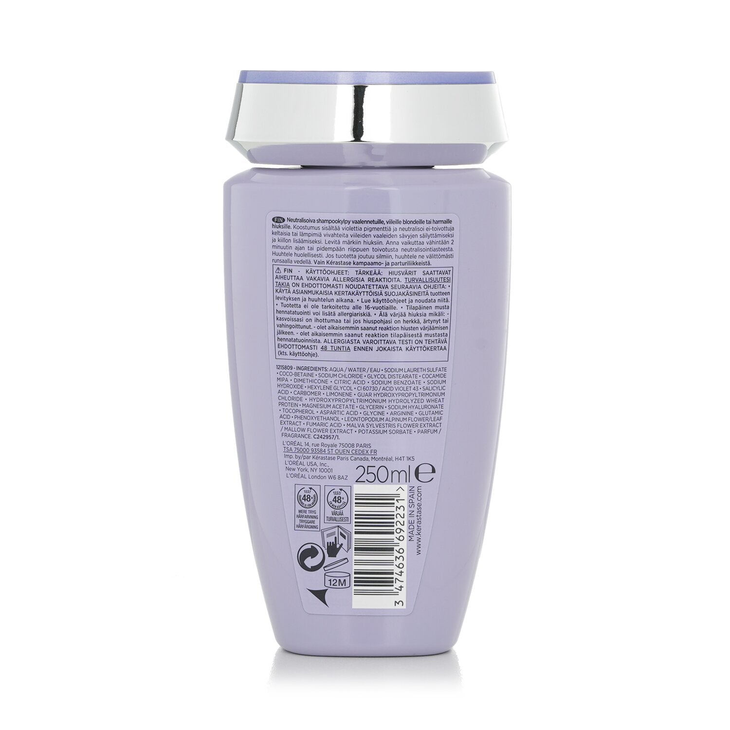 Kerastase Blond Absolu Bain Ultra-Violet Anti-Brass Purple Shampoo (Lightened, C