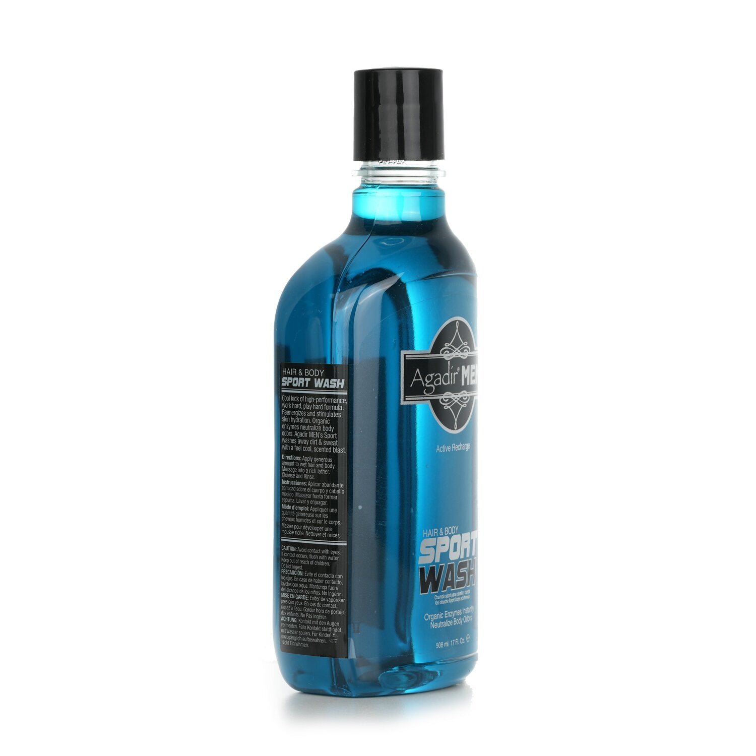 Agadir Argan Oil Agadir Men Active Recharge Hair &amp; Body Sport Wash 508ml/17oz