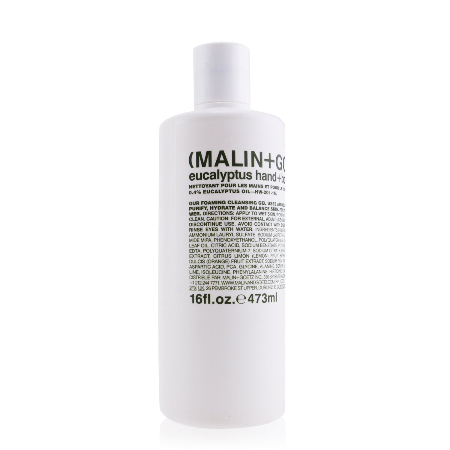 MALIN+GOETZ Eucalyptus Hand+Body Wash 473ml/16oz