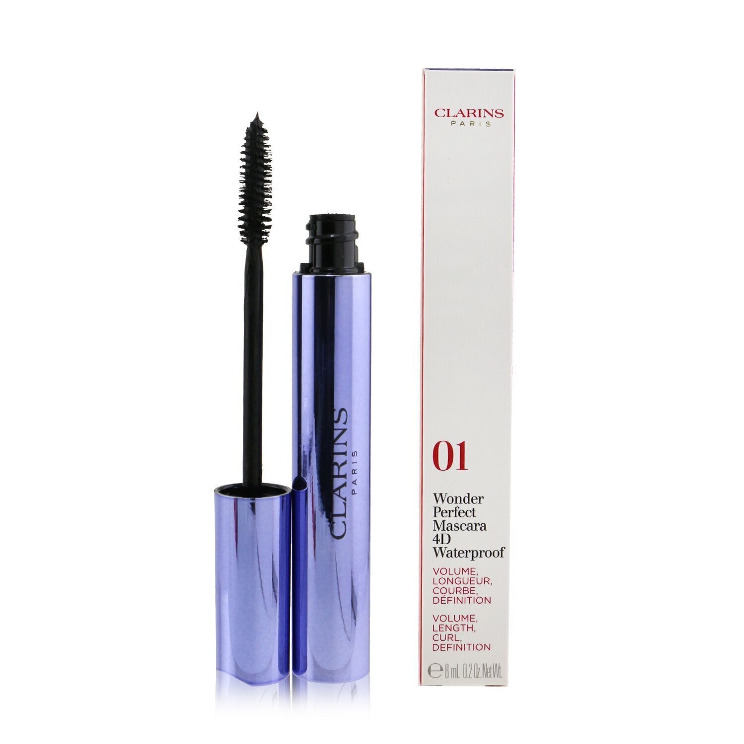 Clarins Wonder Perfect Mascara 4D Waterproof- # 01 Perfect Black 8ml/0.2oz