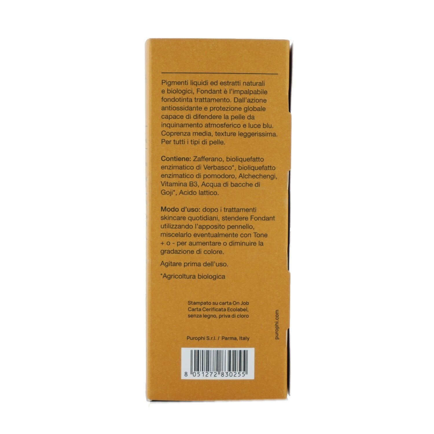 PUROPHI Color x Skin Fondant Foundation - # O (Dark) 30ml/1.01oz