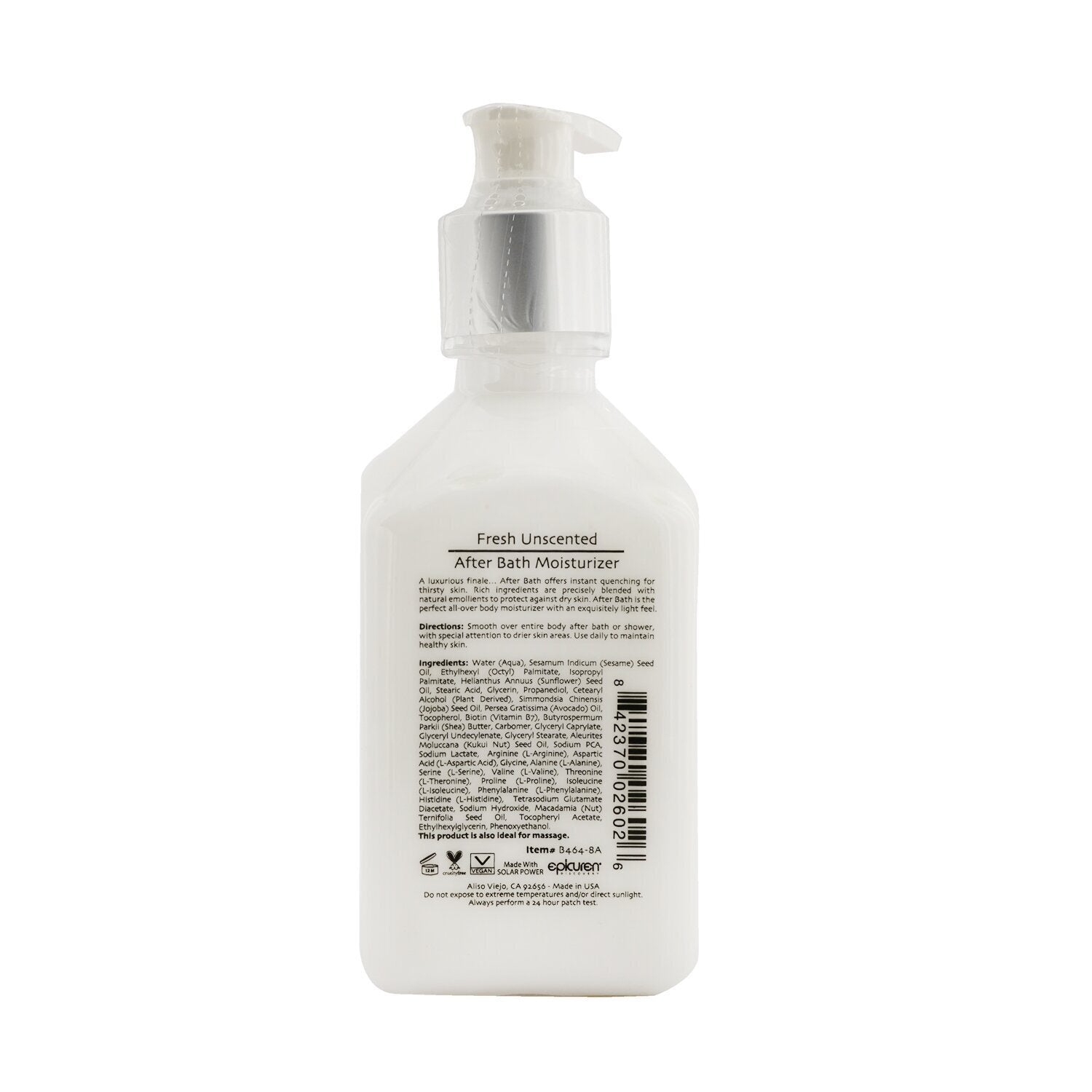 Epicuren After Bath Moisturizer - Fresh Unscented 236ml/8oz