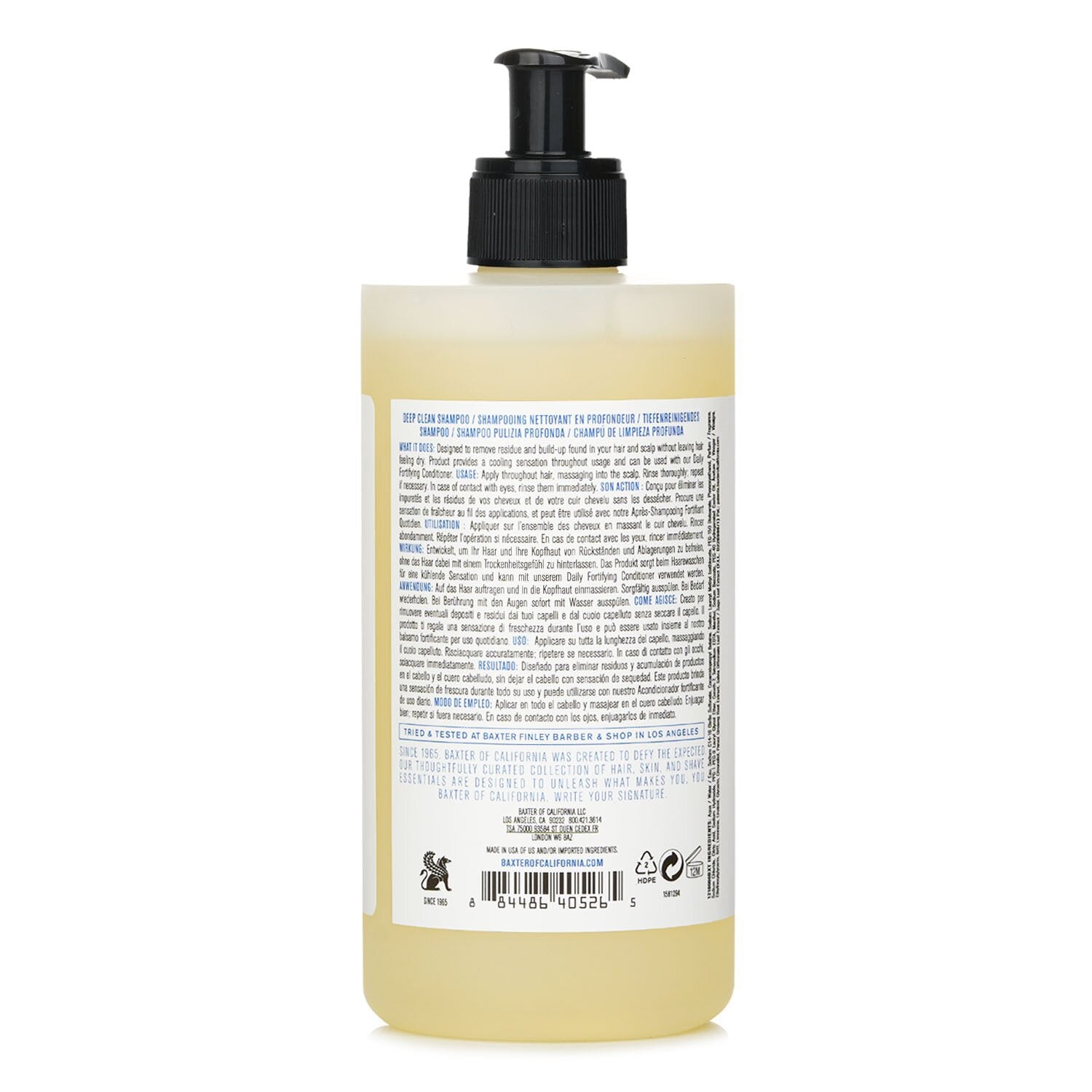 Baxter Of California Deep Clean Shampoo (Hair & Scalp / Purifying Formula) 473ml