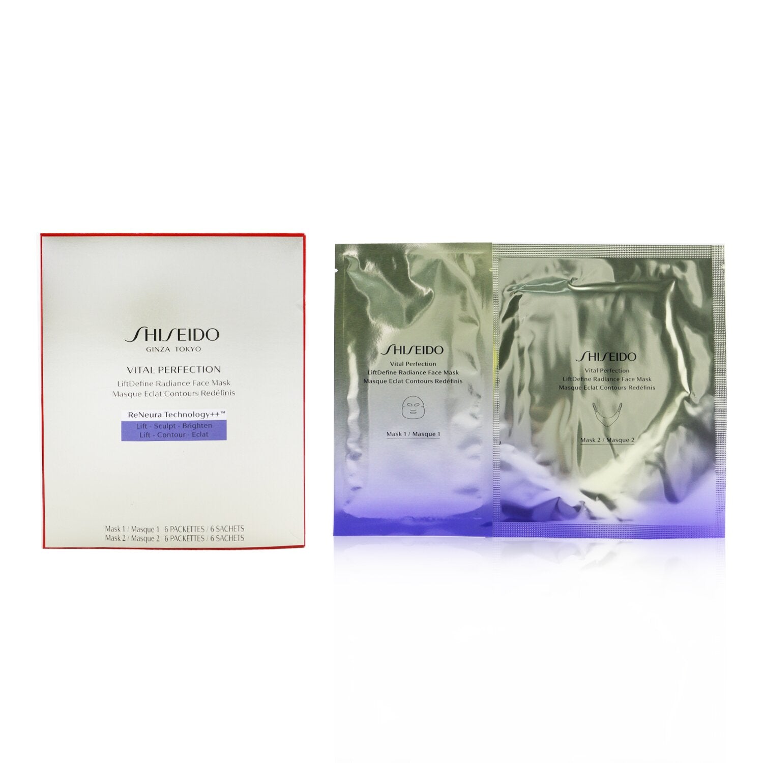 Shiseido Vital Perfection LiftDefine Radiance Face Mask 6pcs
