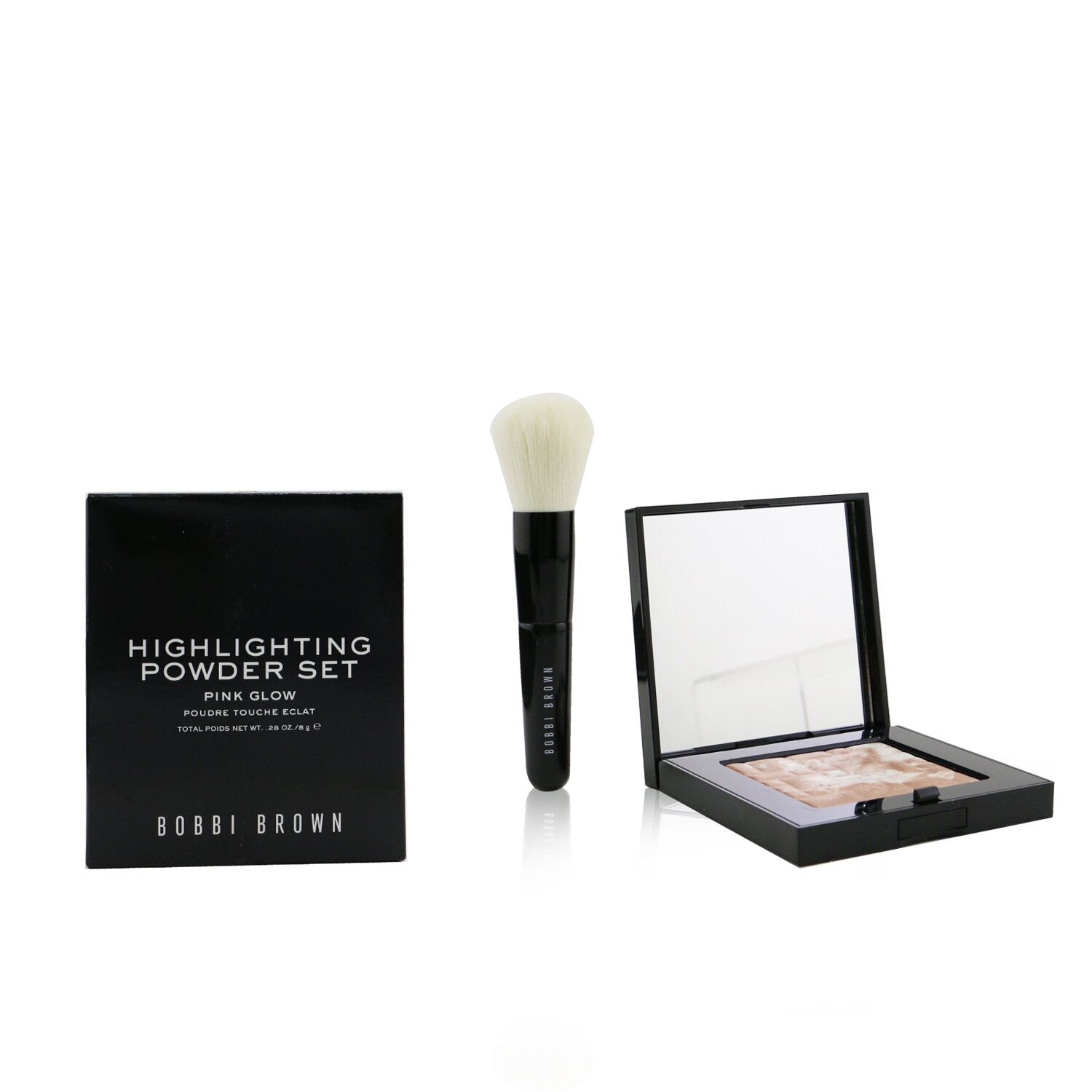 Bobbi Brown Highlighting Powder Set (1x Highlighting Powder + 1x Mini Face Brush