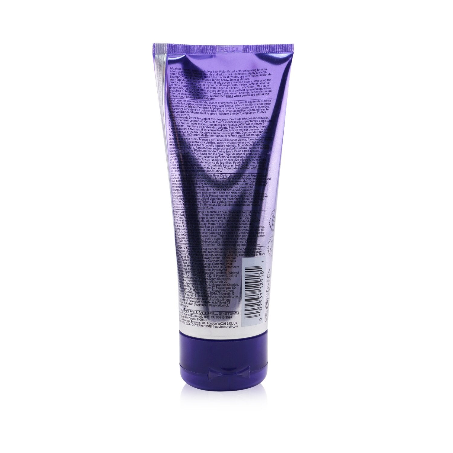 Paul Mitchell Platinum Blonde Conditioner (Cools Brassiness - Eliminates Warmth)