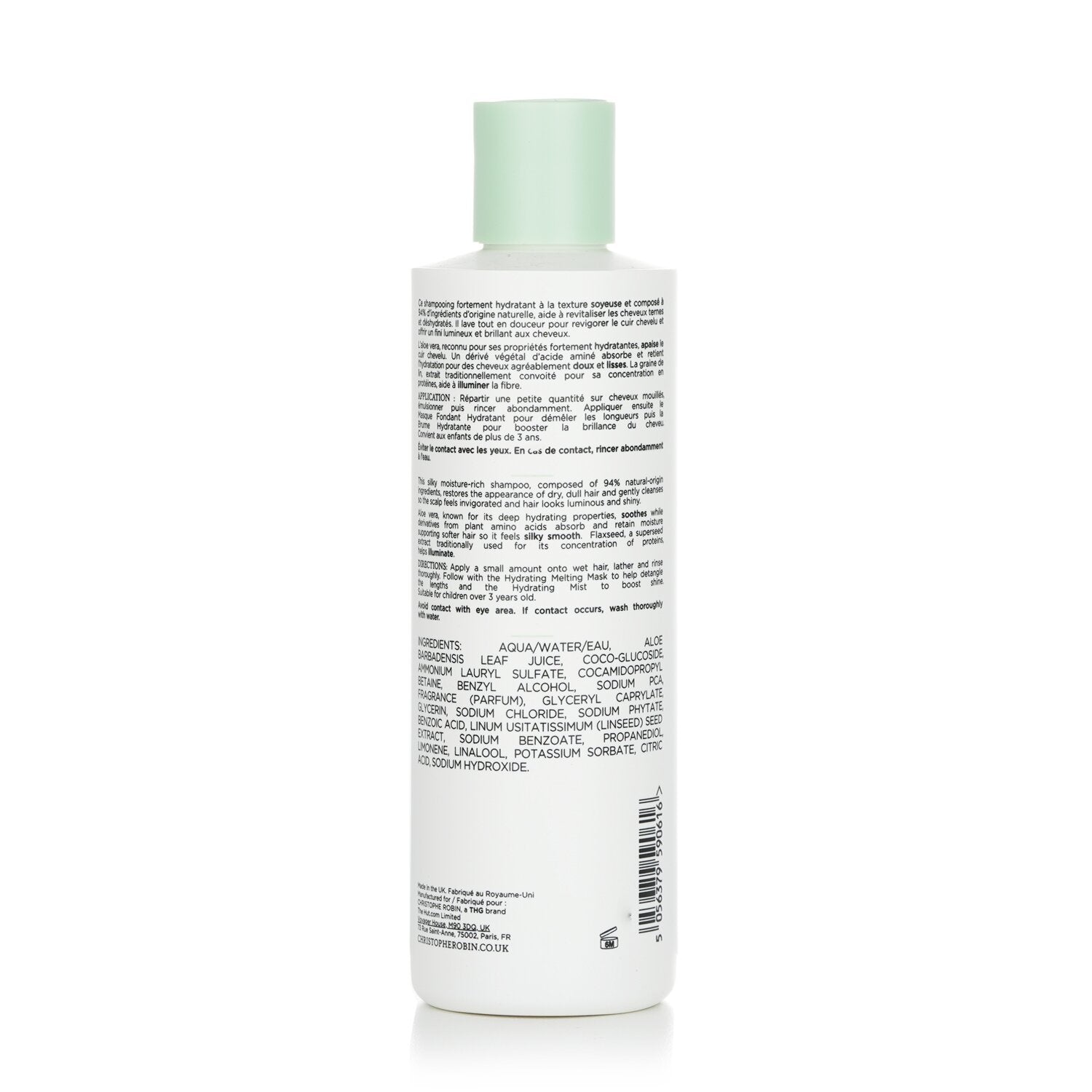 Christophe Robin Hydrating Shampoo with Aloe Vera 250ml/8.4oz