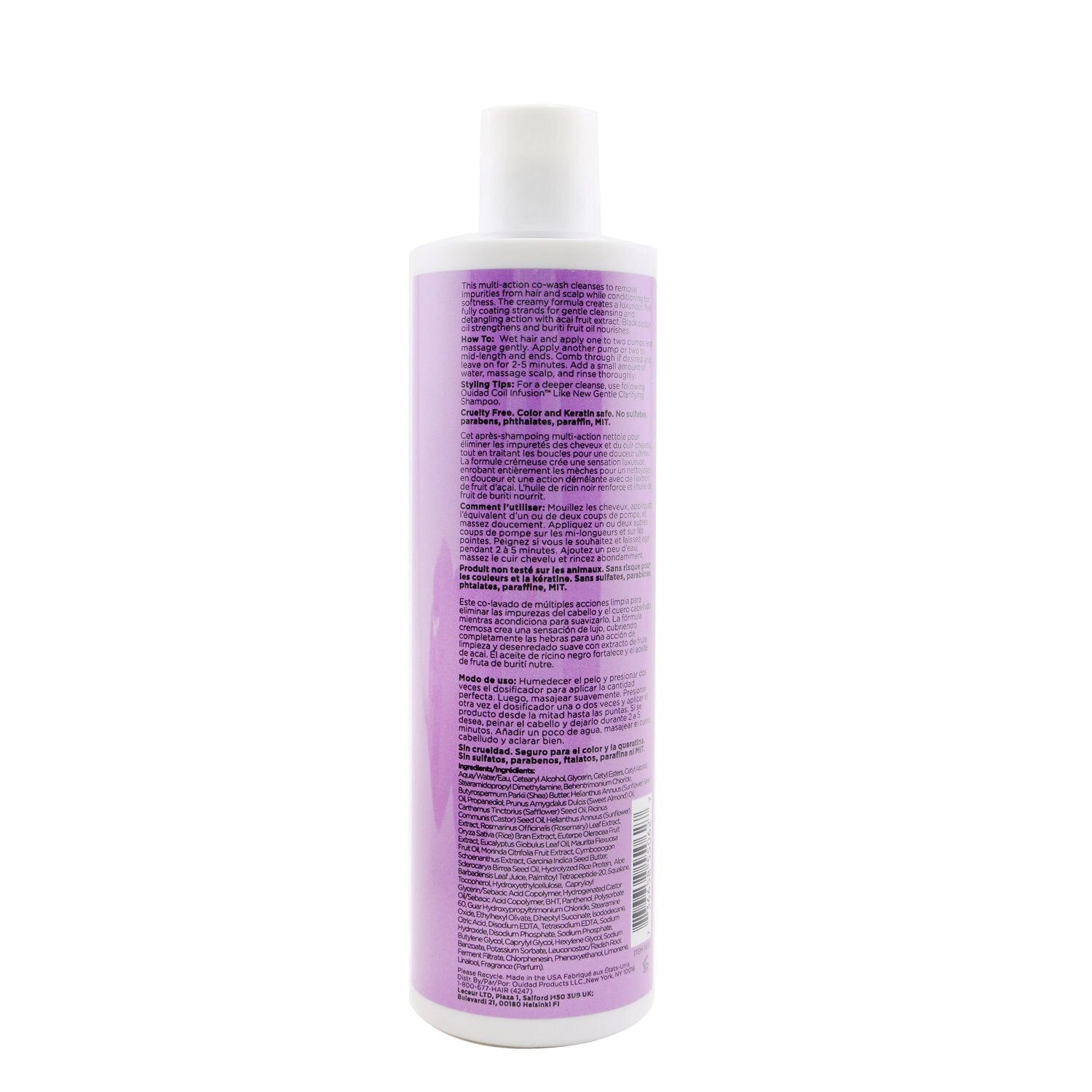 Ouidad Coil Infusion Drink Up Cleansing Conditioner 355ml/12oz