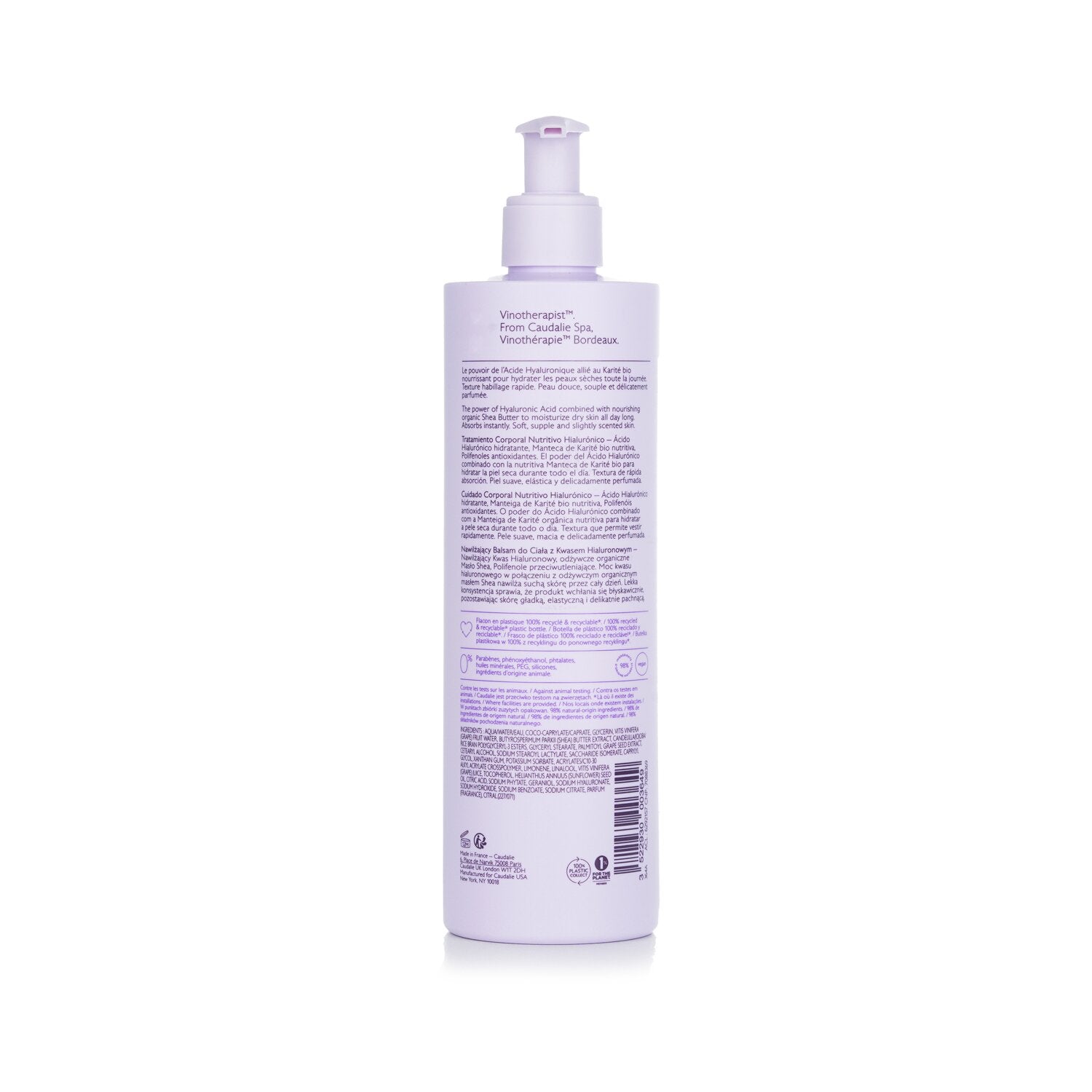 Caudalie Vinotherapist Hyaluronic Nourishing Body Lotion  400ml/13.5oz