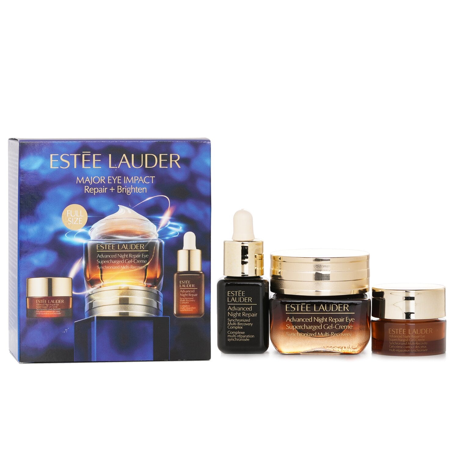 Estee Lauder Major Eye Impact Trio Repair + Brighten Skincare Set: ANR Eye Super