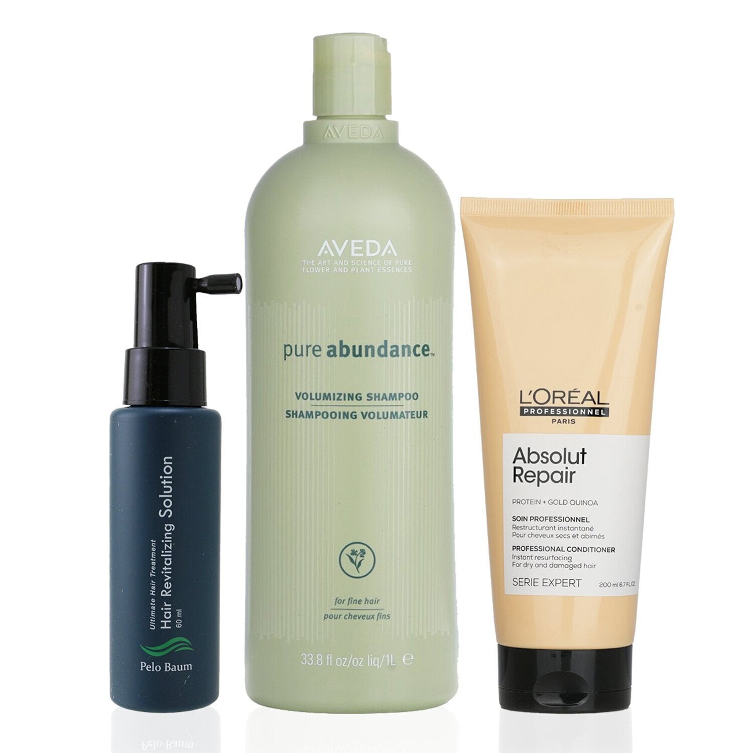 Pelo Baum Pelo Baum Hair Revitalizing Solution 60ml + Aveda Volumizing Shampoo 1
