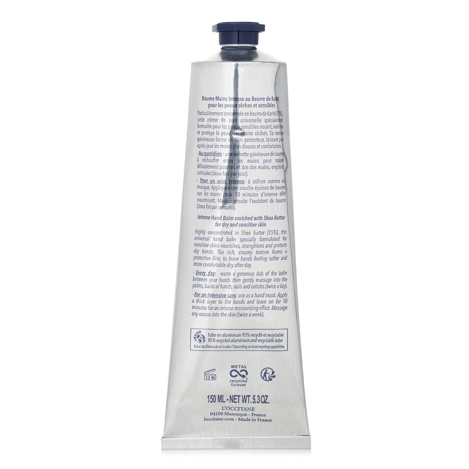 L'Occitane Shea Butter Intensive Hand Balm (For Very Dry Hands)  150ml/5.3oz
