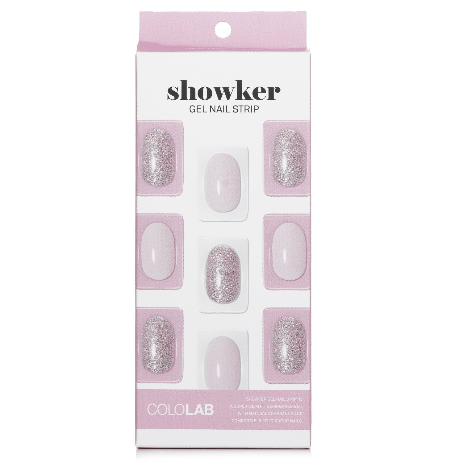 Cololab Showker Gel Nail Strip # CSF101 Syrup Pink  1pcs