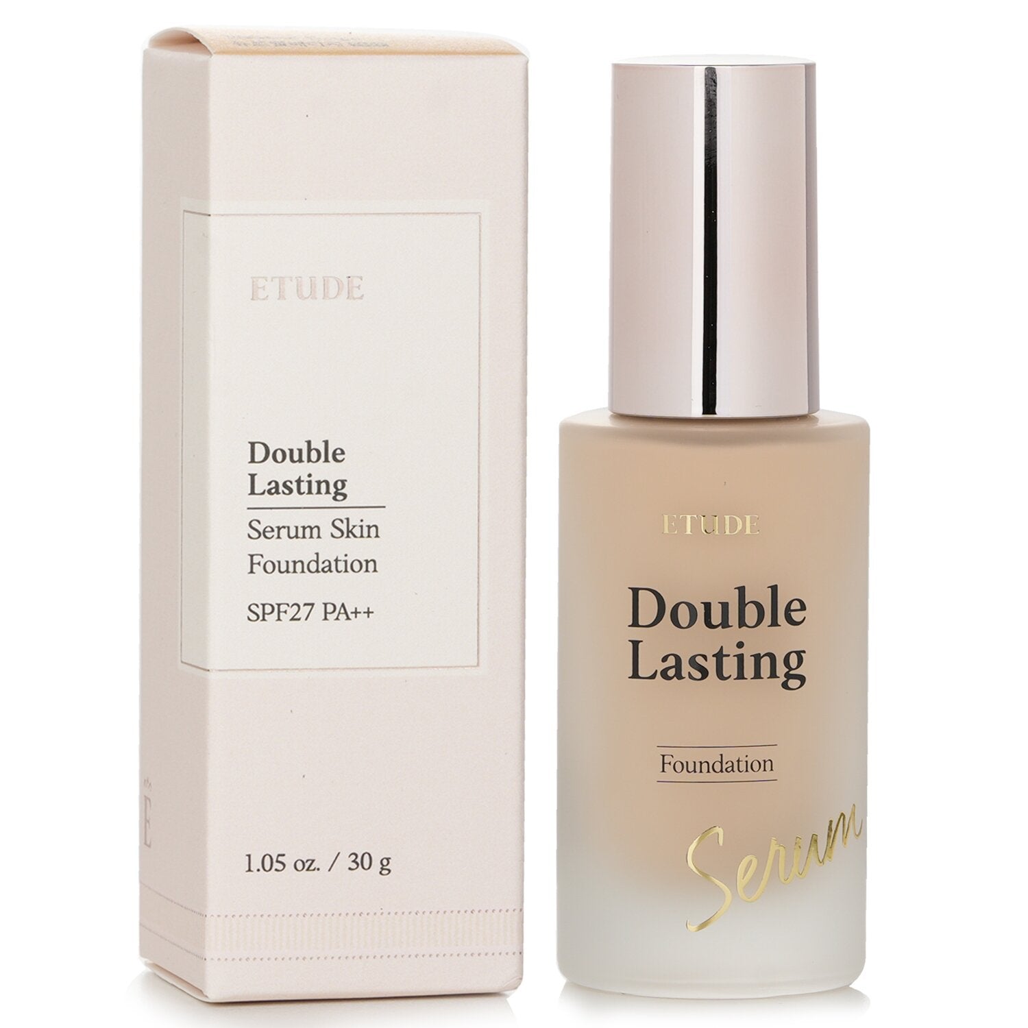 Etude House Double Lasting Serum Skin Foundation SPF 27 - # 21N1 Neutral Beige 3