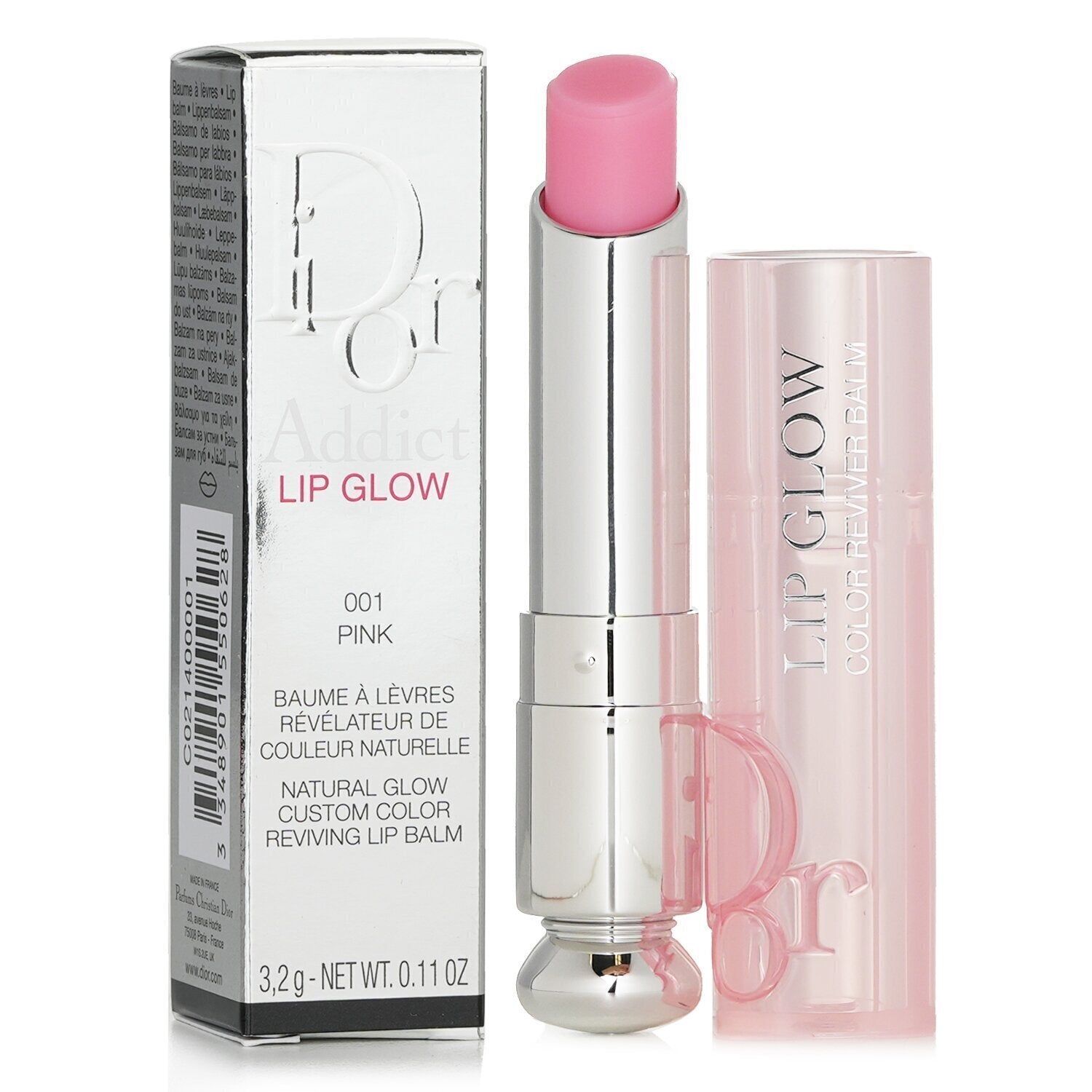 Christian Dior Dior Addict Lip Glow Reviving Lip Balm - #001 Pink (With box from