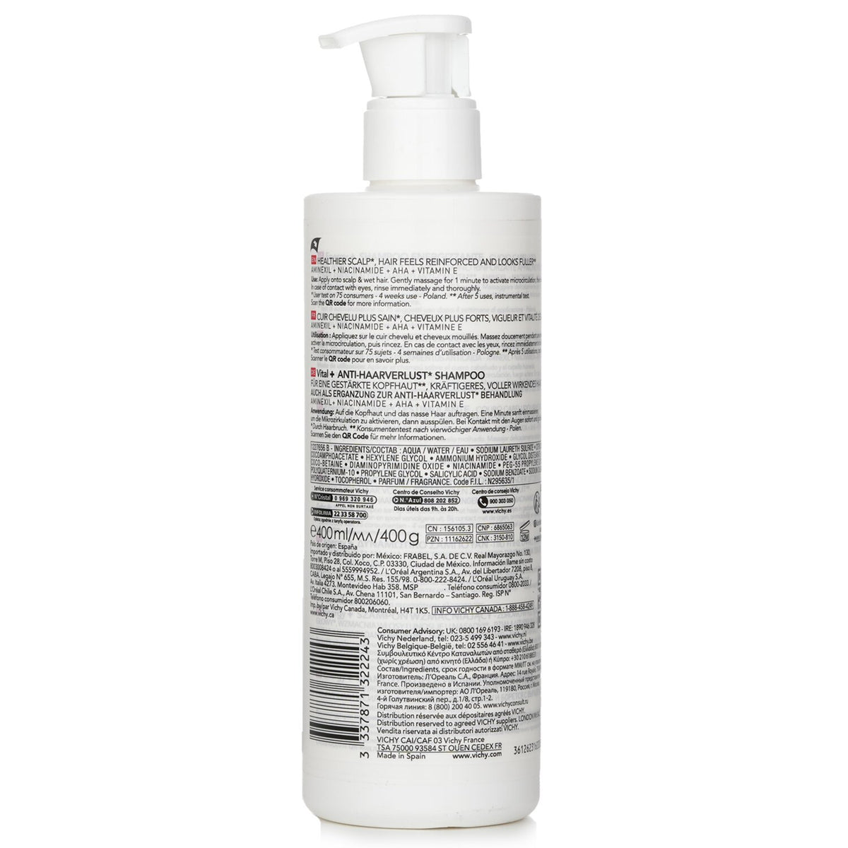 Vichy Dercos Stimulating Shampoo 400ml