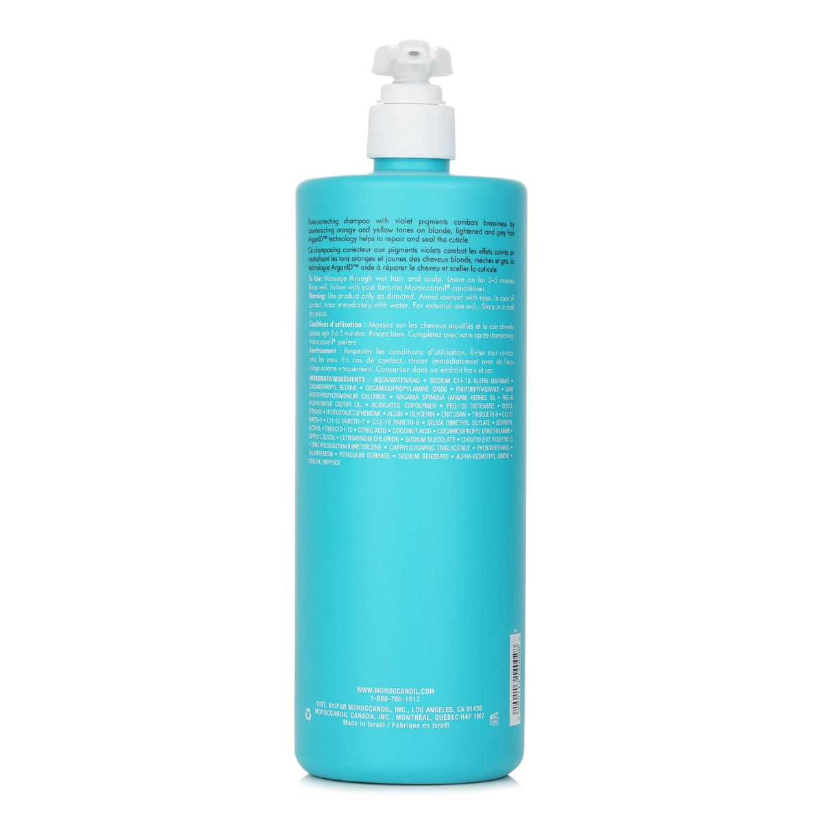 Moroccanoil Blonde Perfecting Purple Shampoo (For Blonde, Lightened Or Grey
