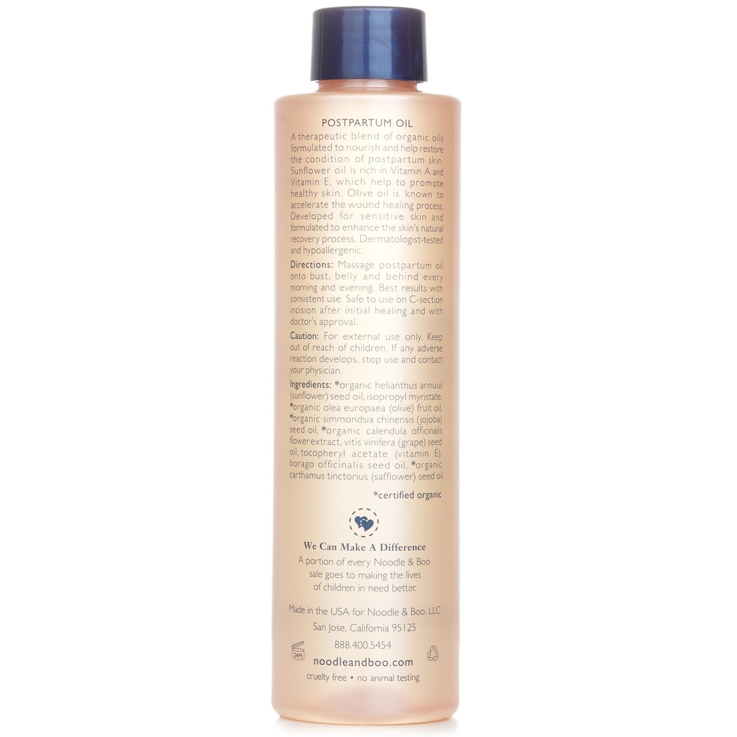 Noodle & Boo Postpartum Skin Care Oil 207ml/7oz