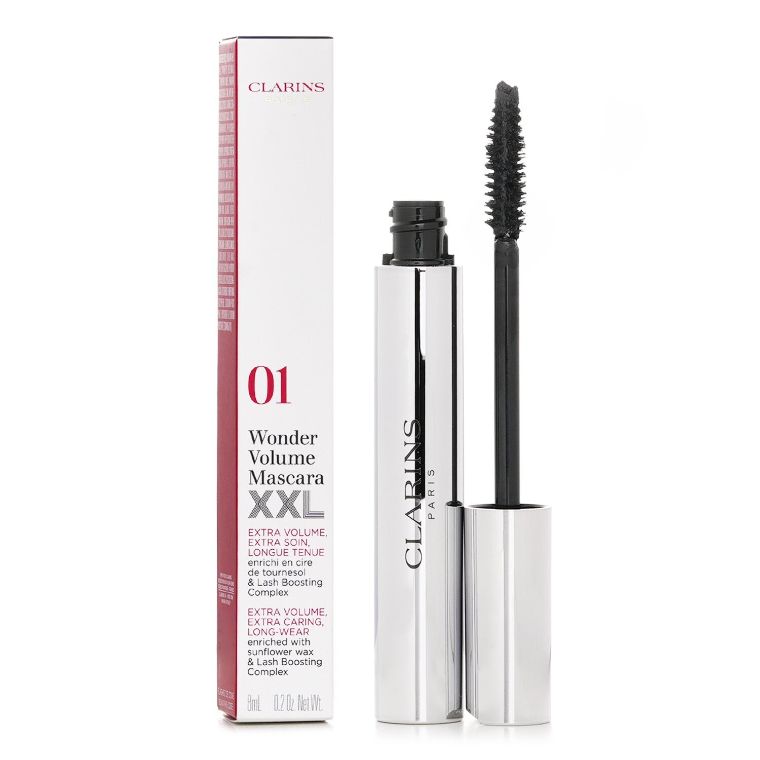 Clarins Wonder Volume Mascara XXL - # 01 Extreme Black 8ml