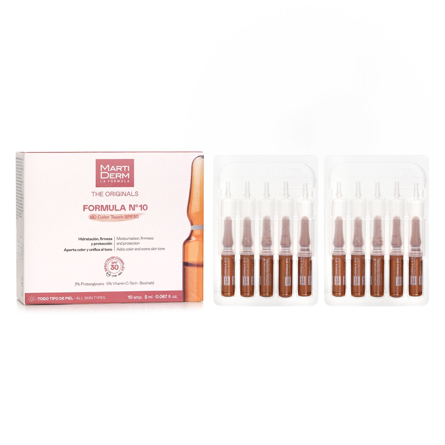 Martiderm The Originals Formula Nş10 HD Color Touch Ampoules SPF 30 10x 2ml