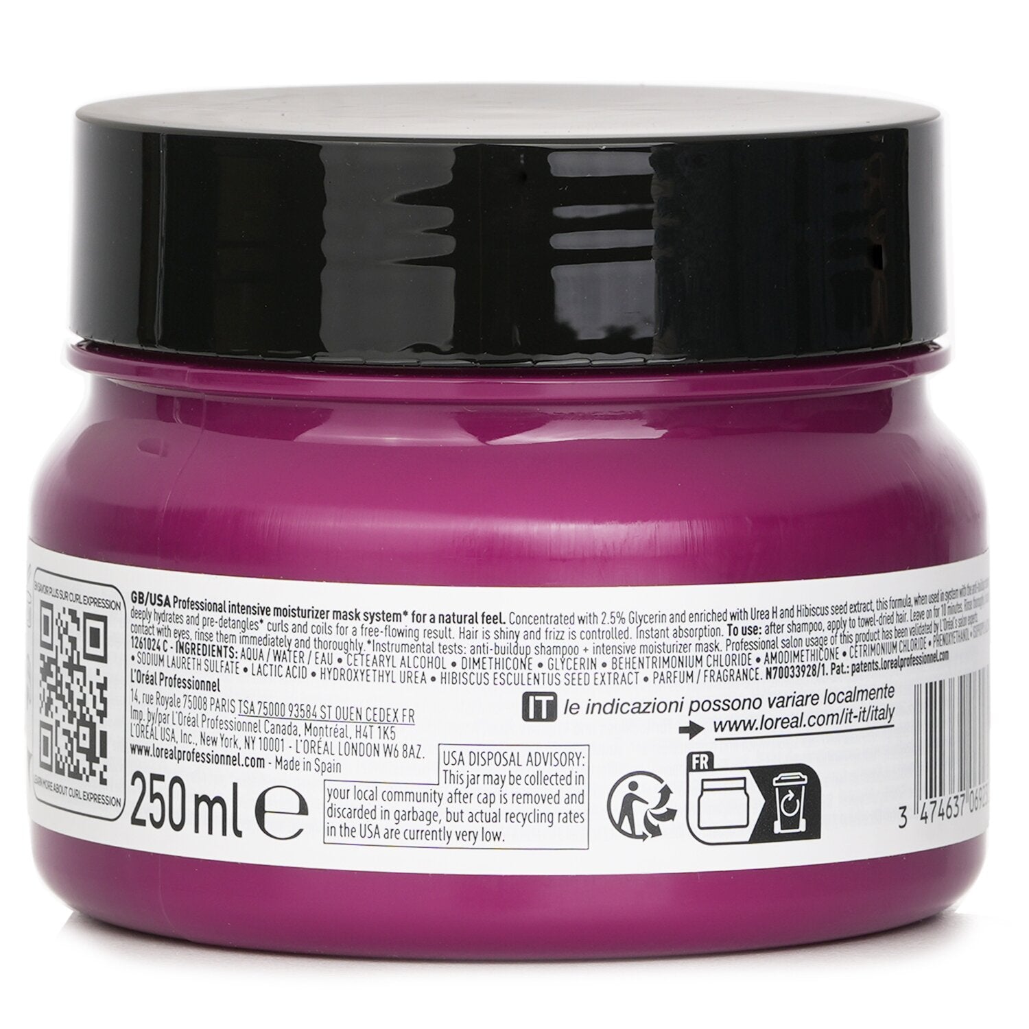 L'Oreal Serie Expert Curl Expression Glycerin 2.5% + Urea H + Hibiscus Seed Prof