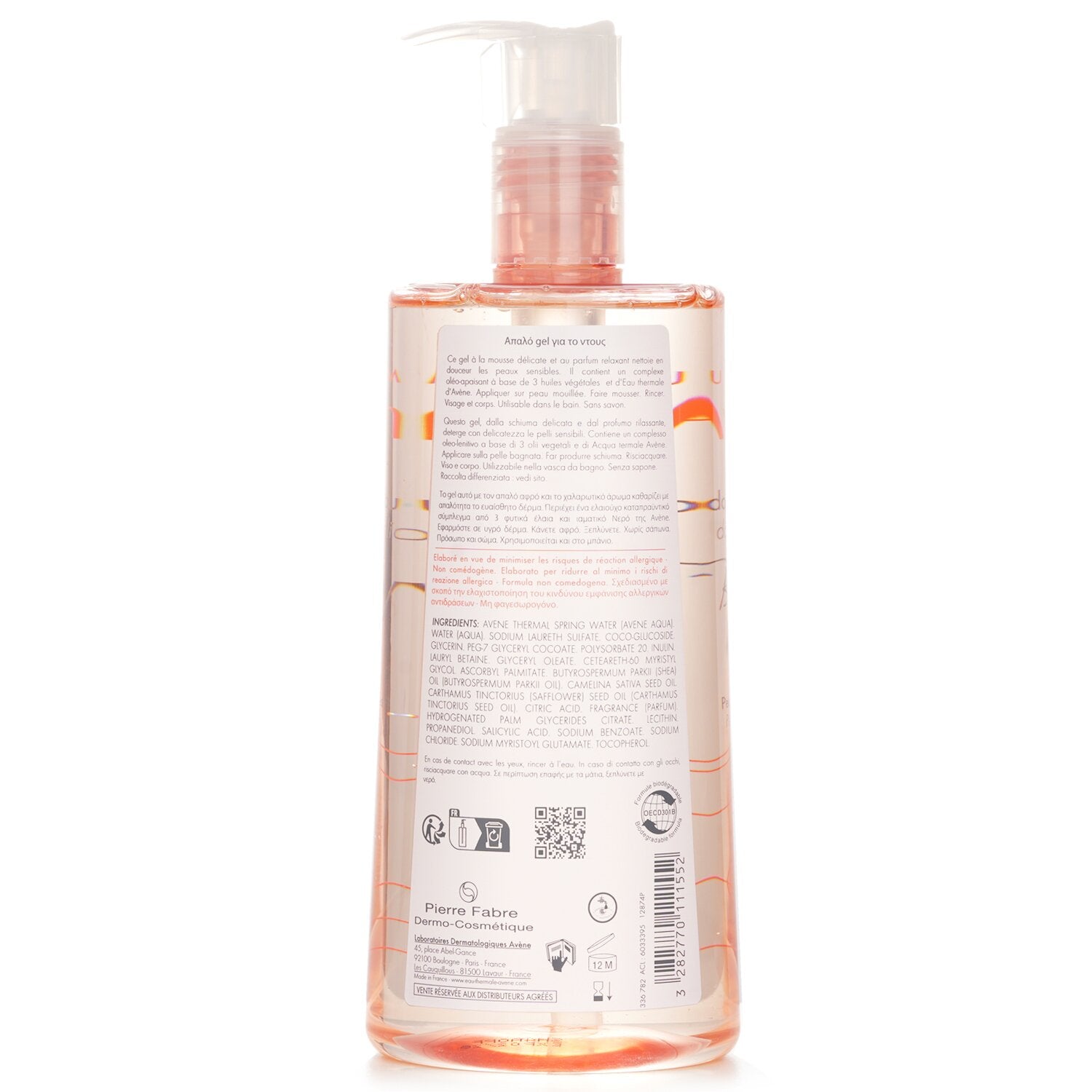 Avene Body Gentle Shower Gel 500ml