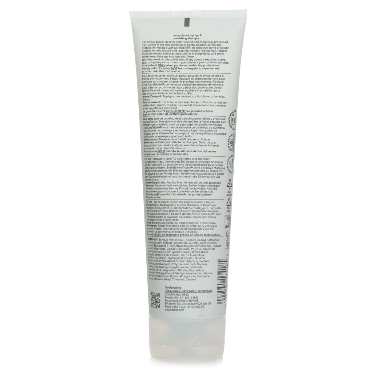 Paul Mitchell Awapuhi Wild Ginger Nourishing Shampoo  250ml