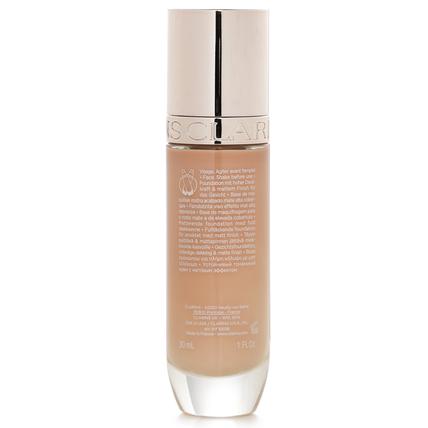 Clarins Skin Illusion Full Coverage Foundation - # 107C 30ml