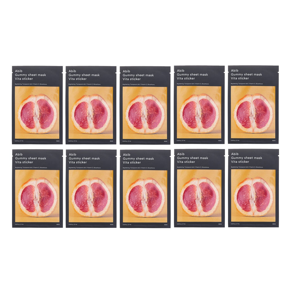 Abib Gummy Sheet Mask Vita Sticker  27ml x10pcs