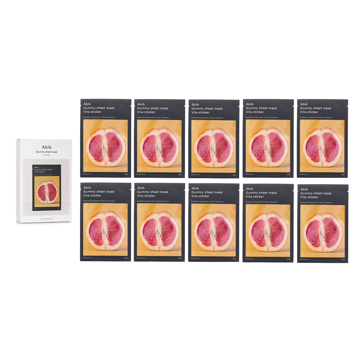 Abib Gummy Sheet Mask Vita Sticker  27ml x10pcs