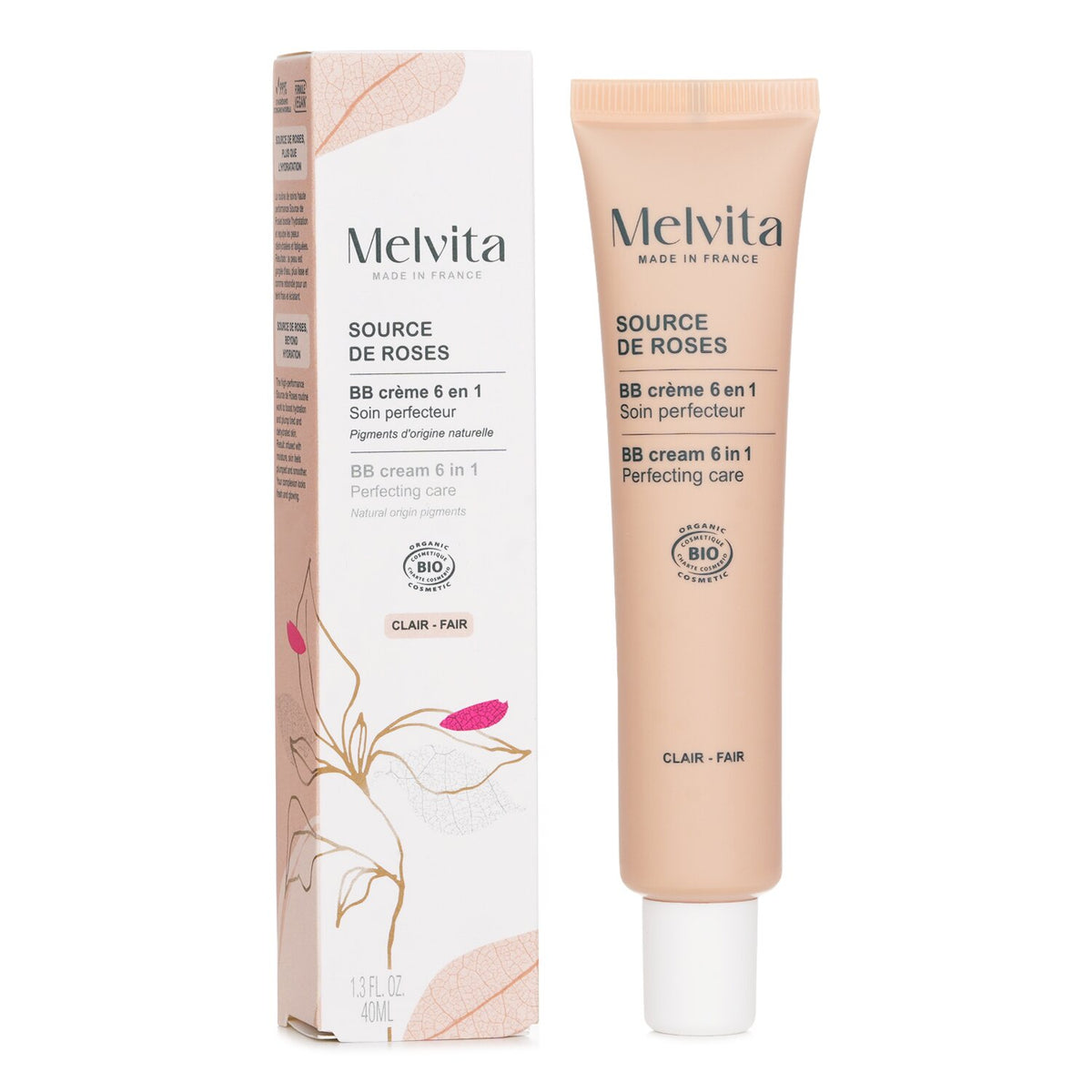 Melvita Source De Roses BB Cream 6 In 1 Perfecting Care - # Clair Fair  40ml