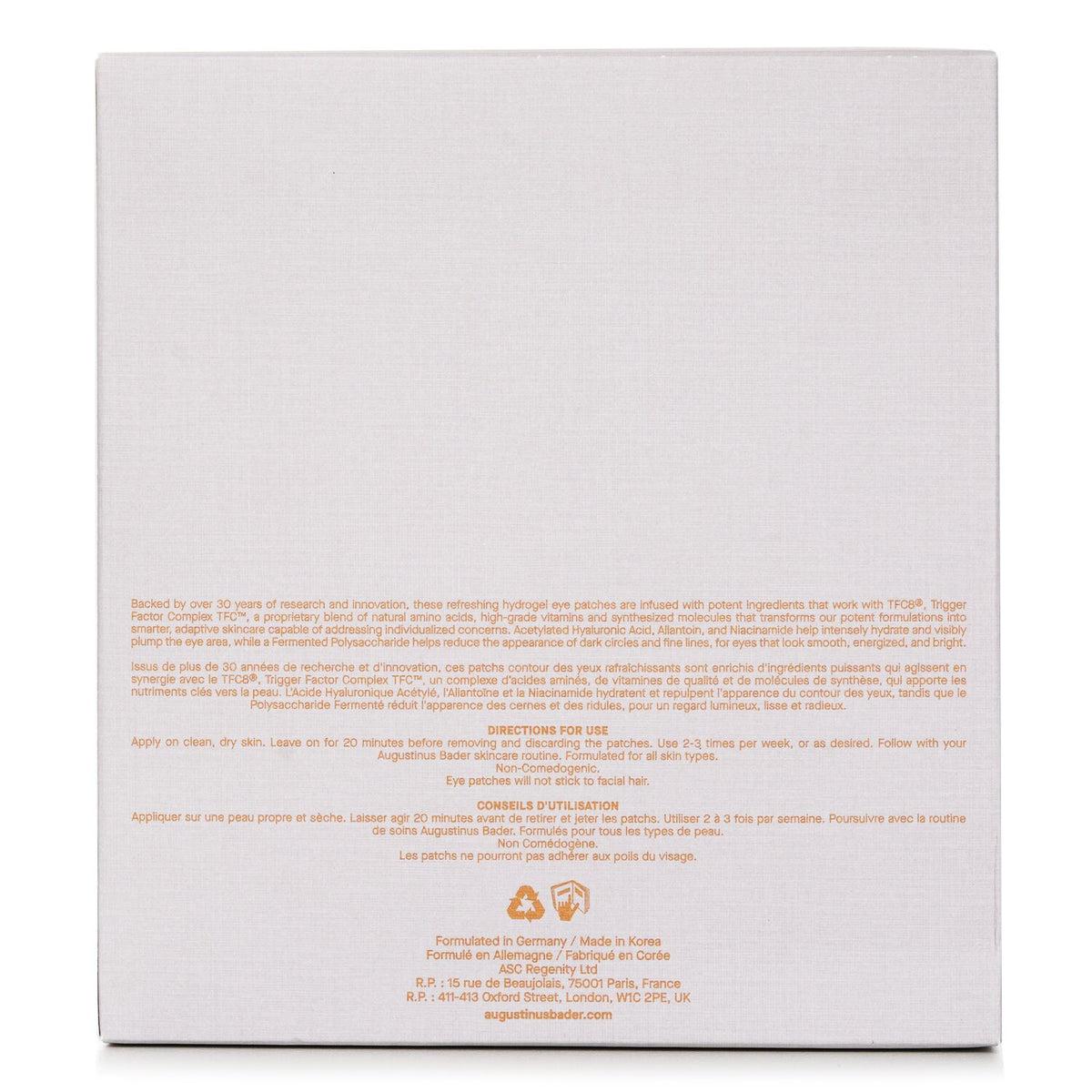 Augustinus Bader The Eye Patches  6x 3g