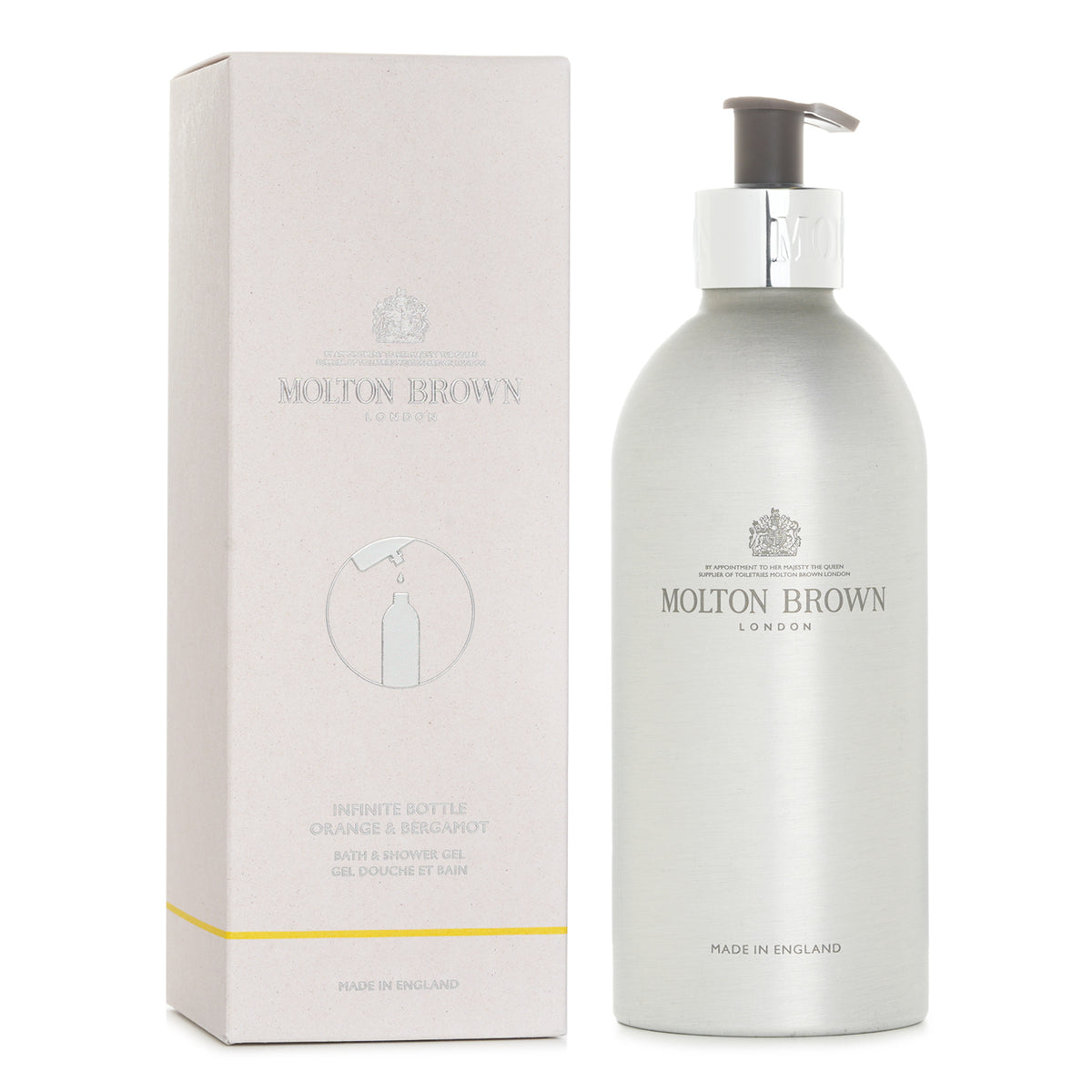 Molton Brown Infinite Bottle Orange &amp; Bergamot Bath &amp; Shower Gel  400ml