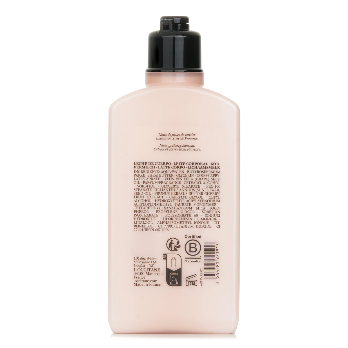 L'Occitane Fleurs de Cerisier Perfumed Body Lotion  250ml