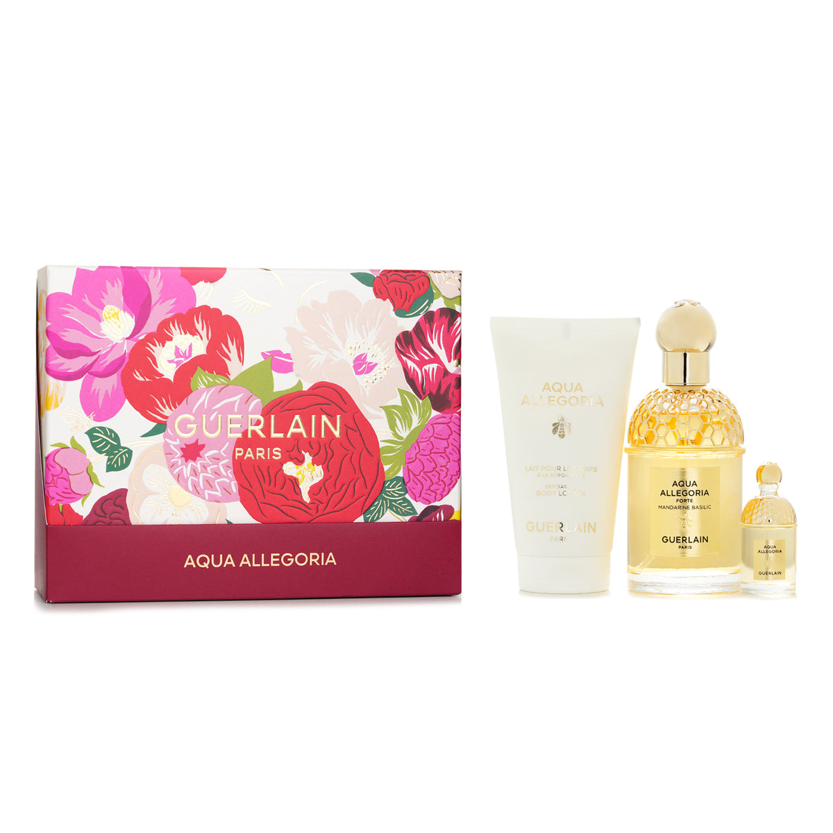 Guerlain Aqua Allegoria Forte Mandarine Basilic Gift Set EDP 75ml+7.5ml+ Body
