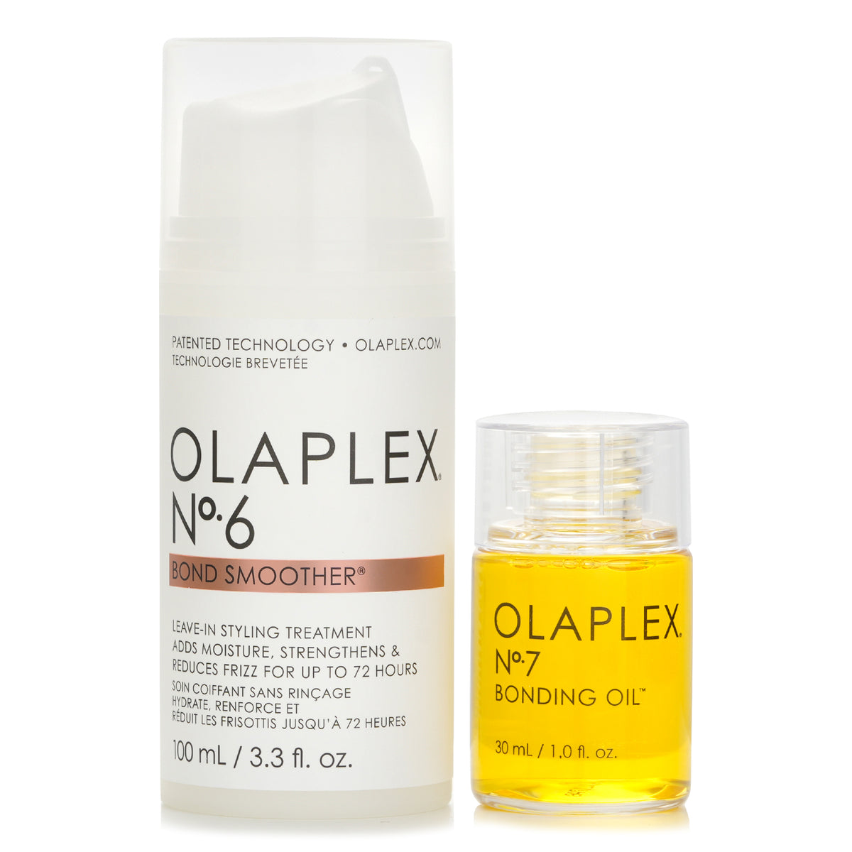 Olaplex Endless Shine Smooth Hair Set: No7 Bonding Oil 30ml + No6 Leave In