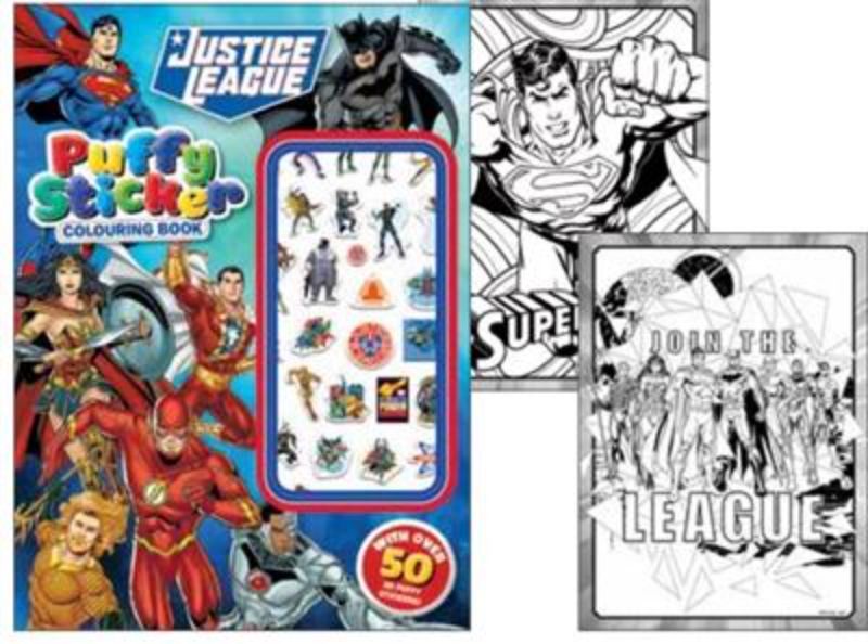 Justice League: Puffy Sticker Colouring Book (Warner Bros. Featuring the Flash)