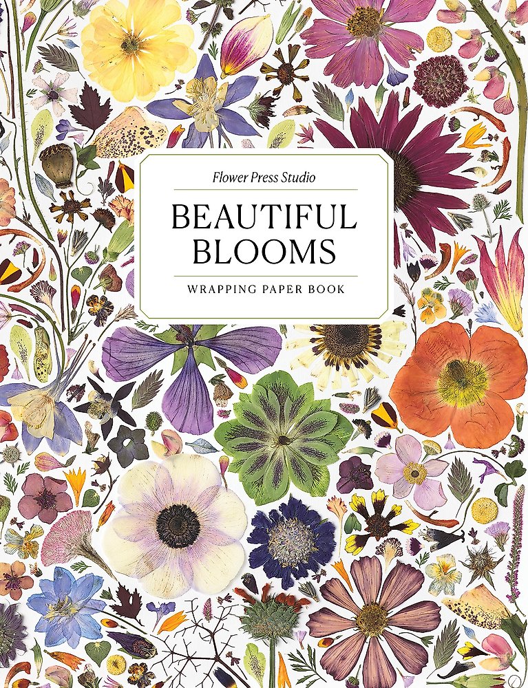 Beautiful Blooms Wrapping Paper Book
