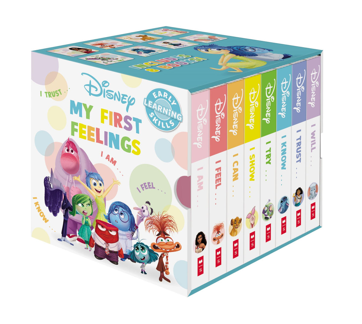 Disney: My First Feelings 8-Book Library Cube