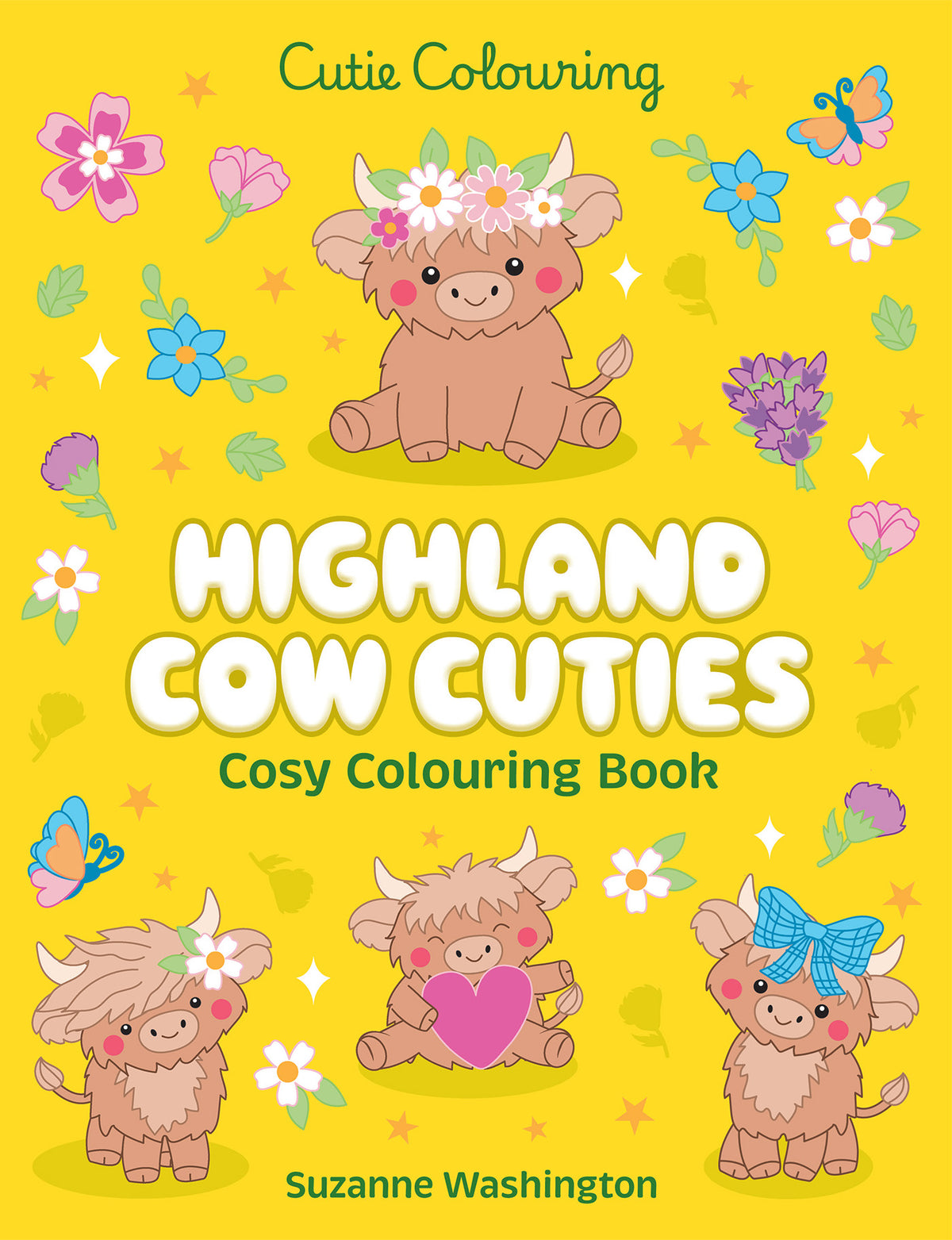 Highland Cow Cuties: Cosy Colouring Book (Cutie Colouring)