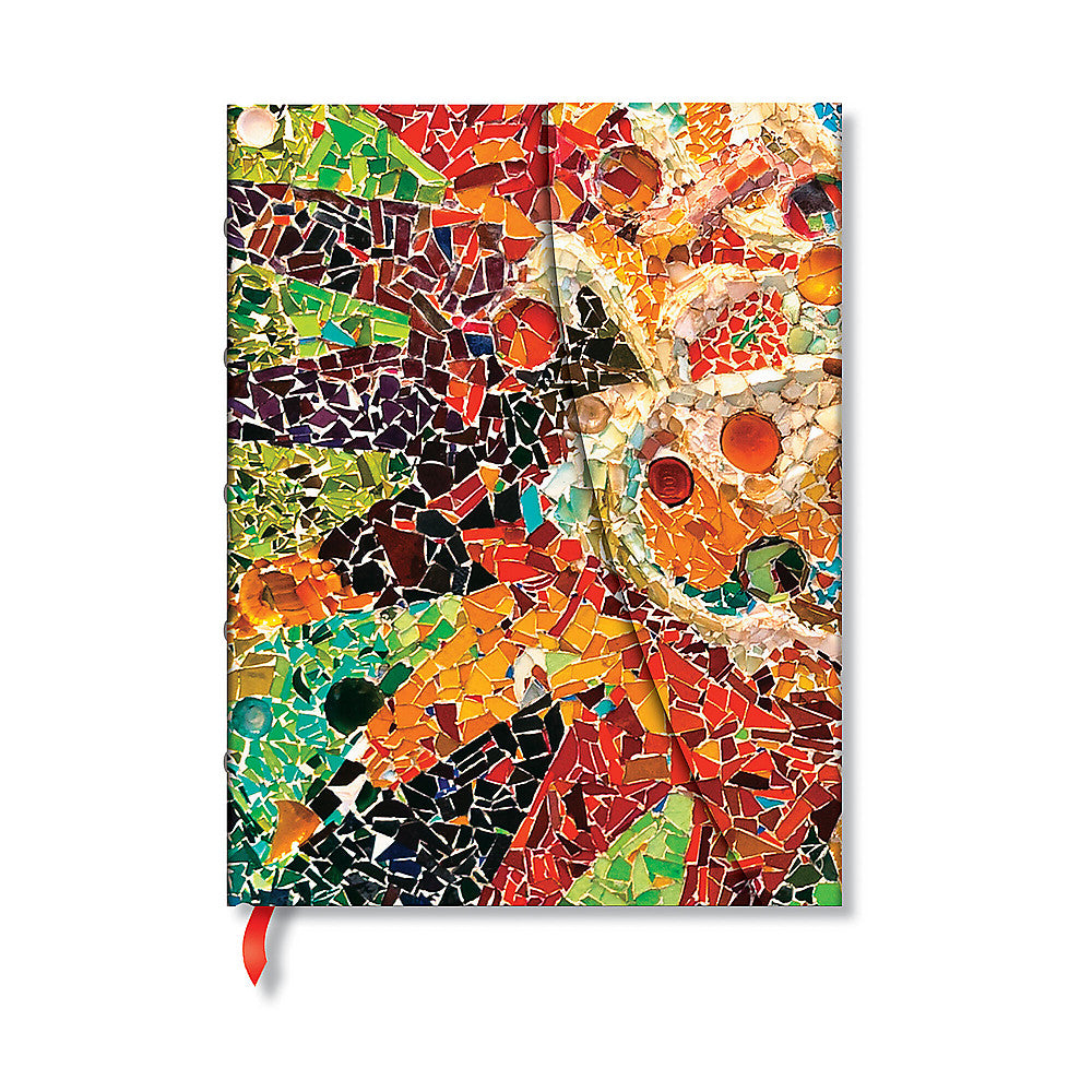 Gaudi s Sun (Gaudi s Mosaics) Midi Lined Hardback Journal (Wrap Closure)