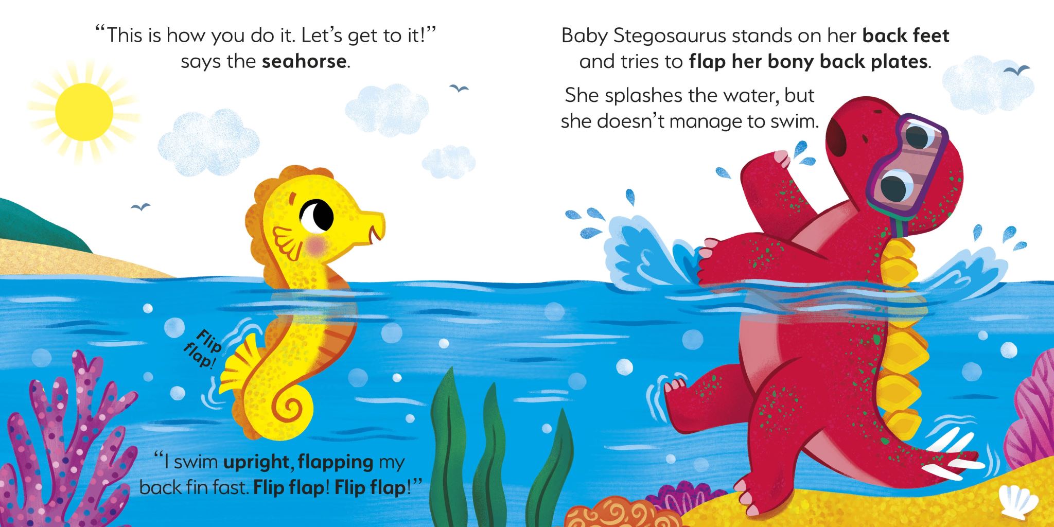 Baby Dinosaur Under the Sea