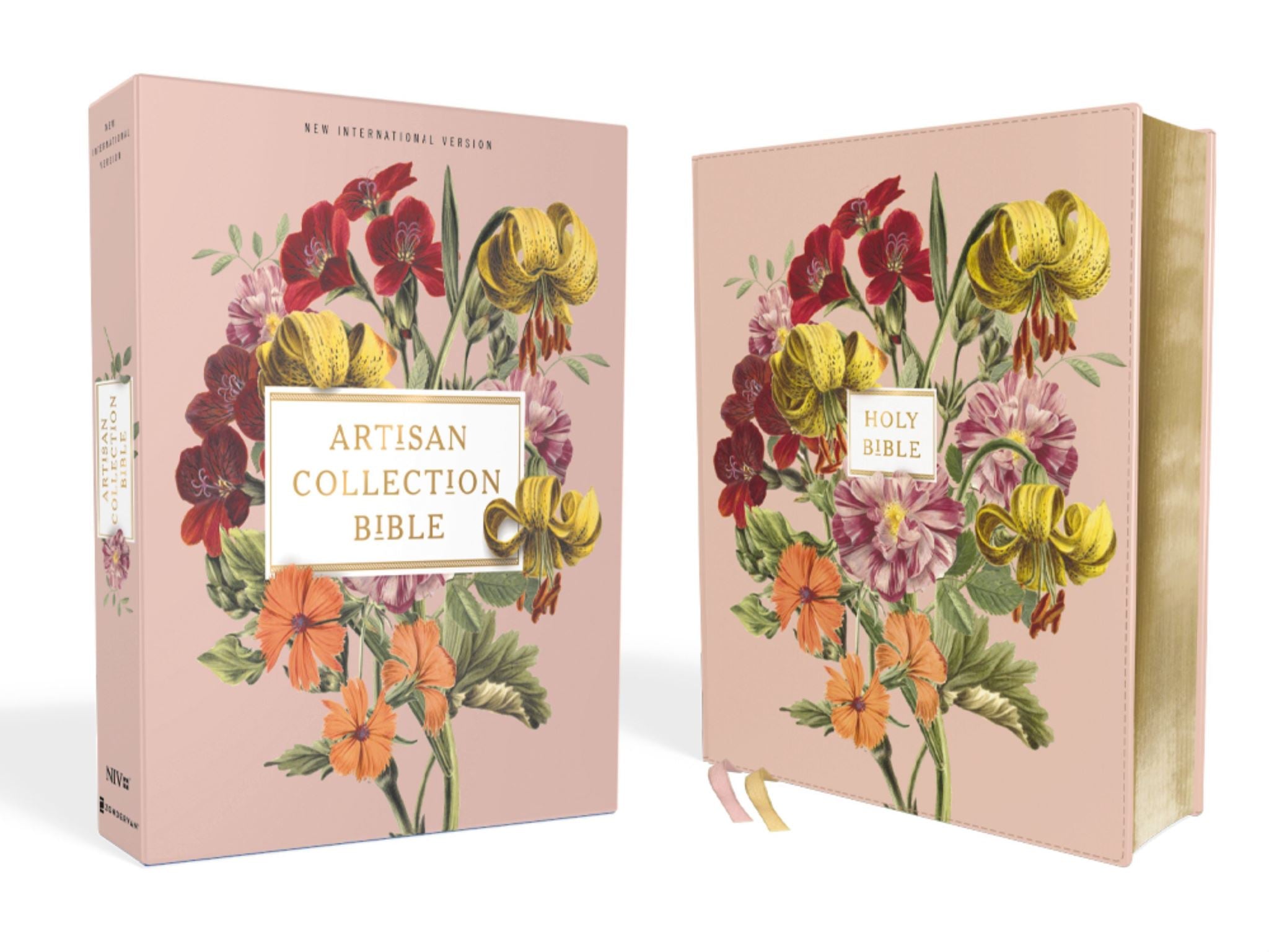 NIV Artisan Collection Bible, Red Letter Edition, Comfort Print [Blush Floral]