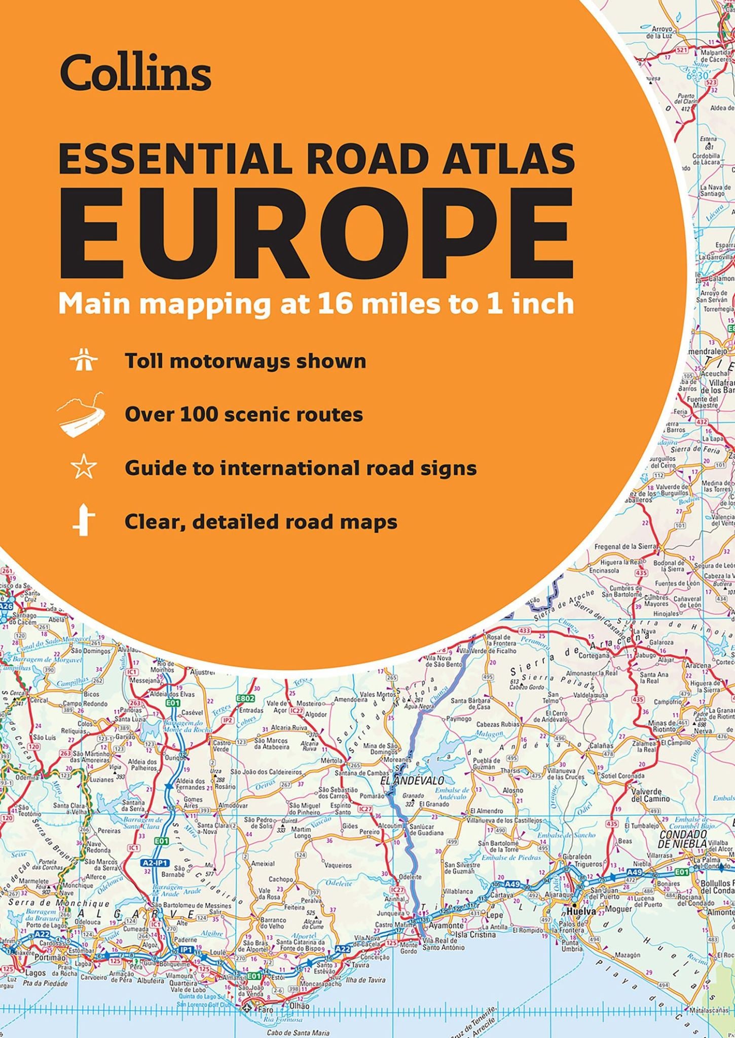2022 Collins Essential Road Atlas Europe [New Edition]