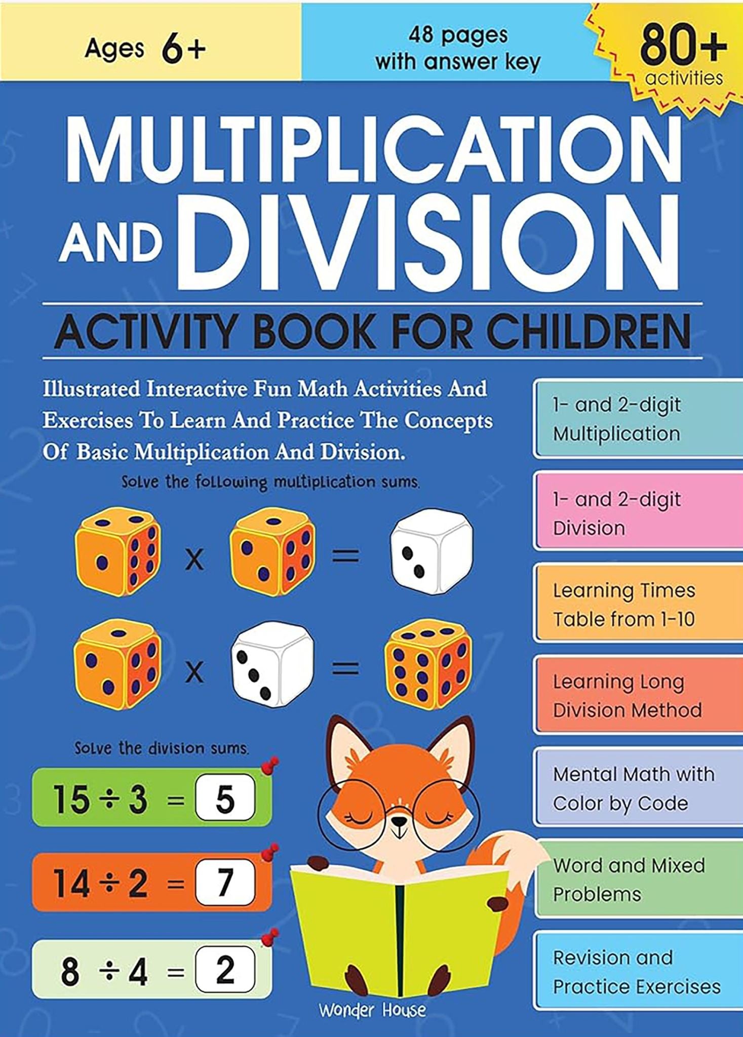 Multiplication and Division Activity Book For Children - 80+ Activities Inside