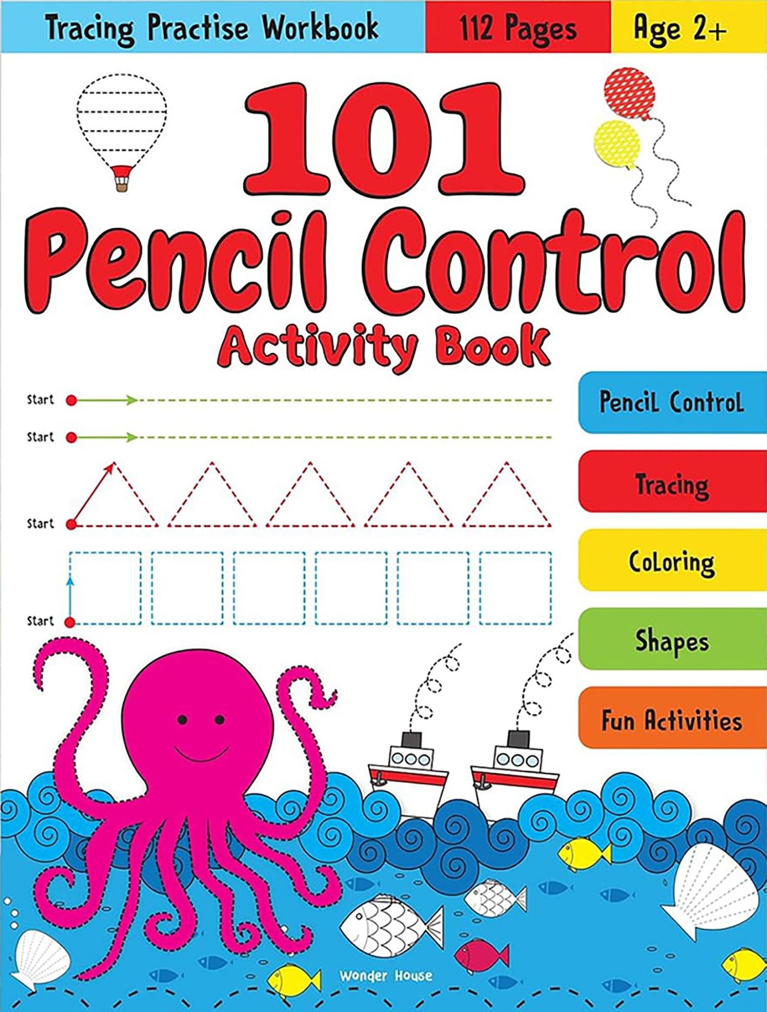 101 Pencil Control Activity Book For Kids